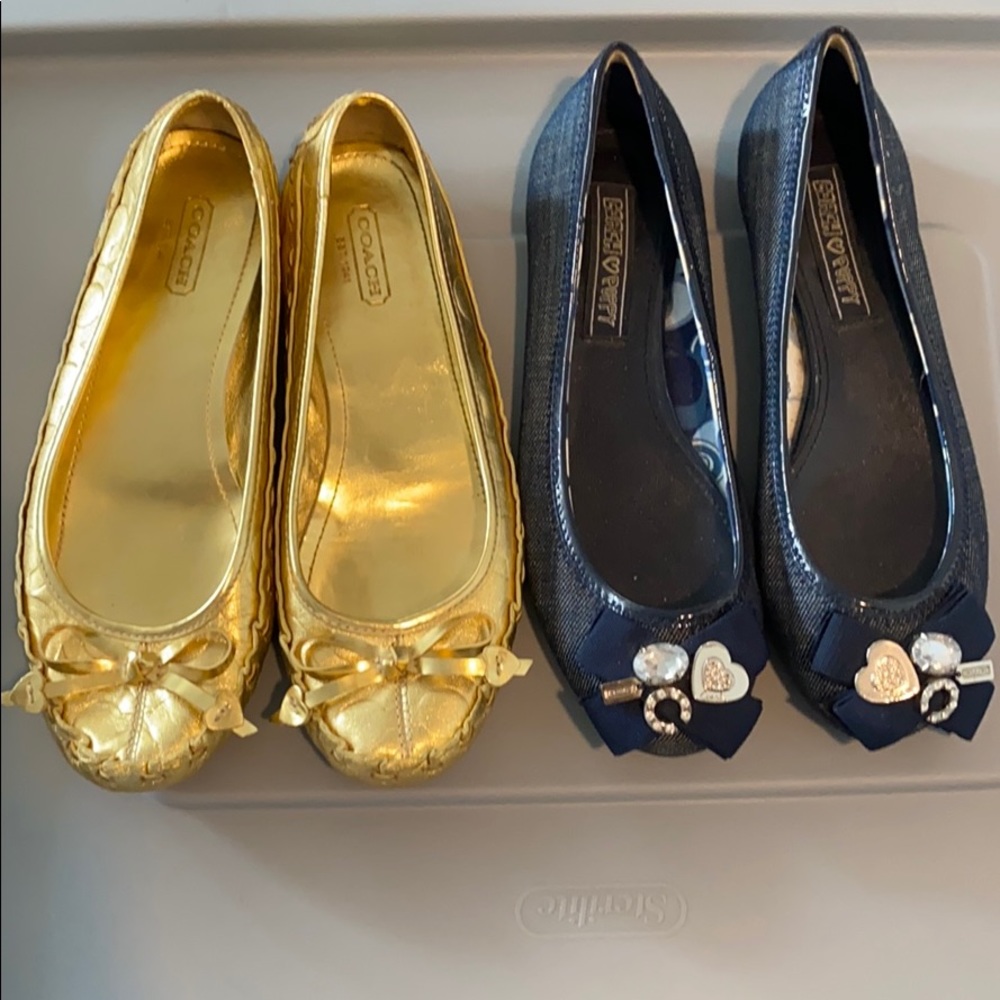 2 pairs of Coach Flats!